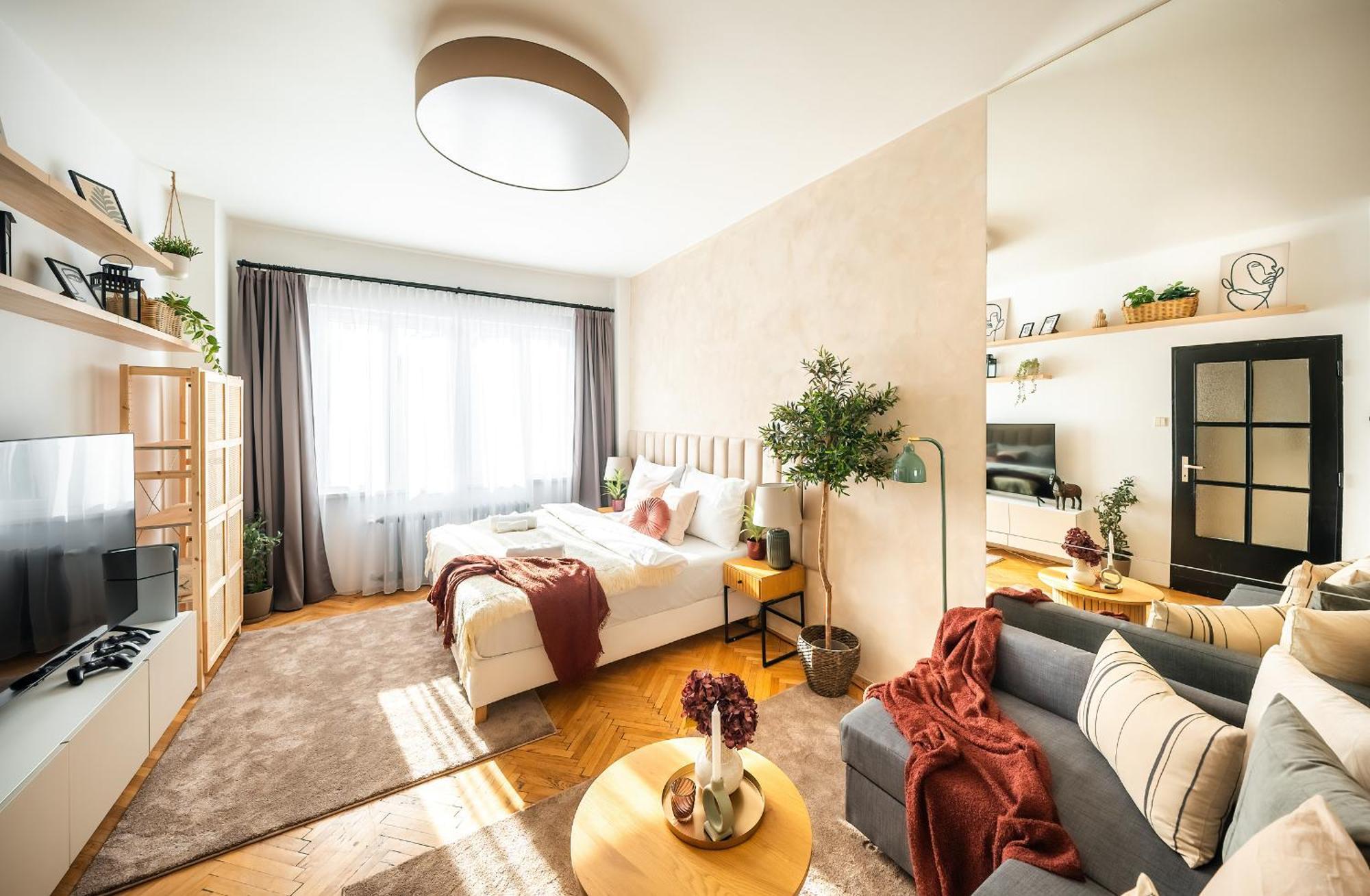2Br 1,5Bath Chic City Suite Near Wenceslas Square Прага Екстериор снимка